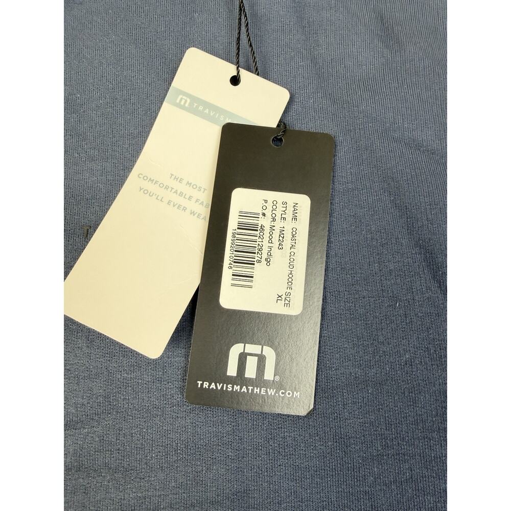TravisMathew Coastal Cloud Men’s XL Mood Indigo Ketel One Vodka Hoodie NWT - Picture 6 of 9